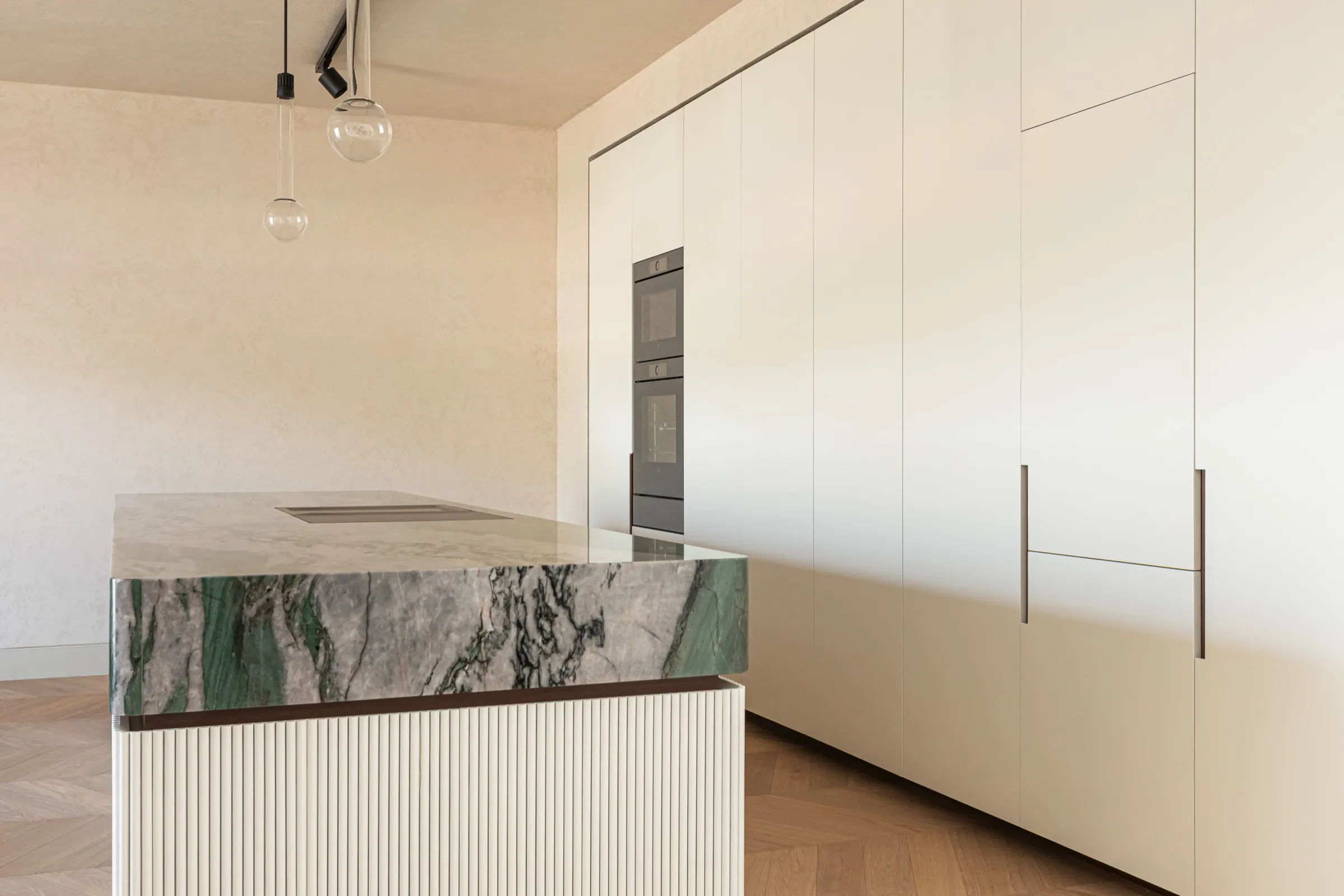 Grove — green quartzite and oak, view 8