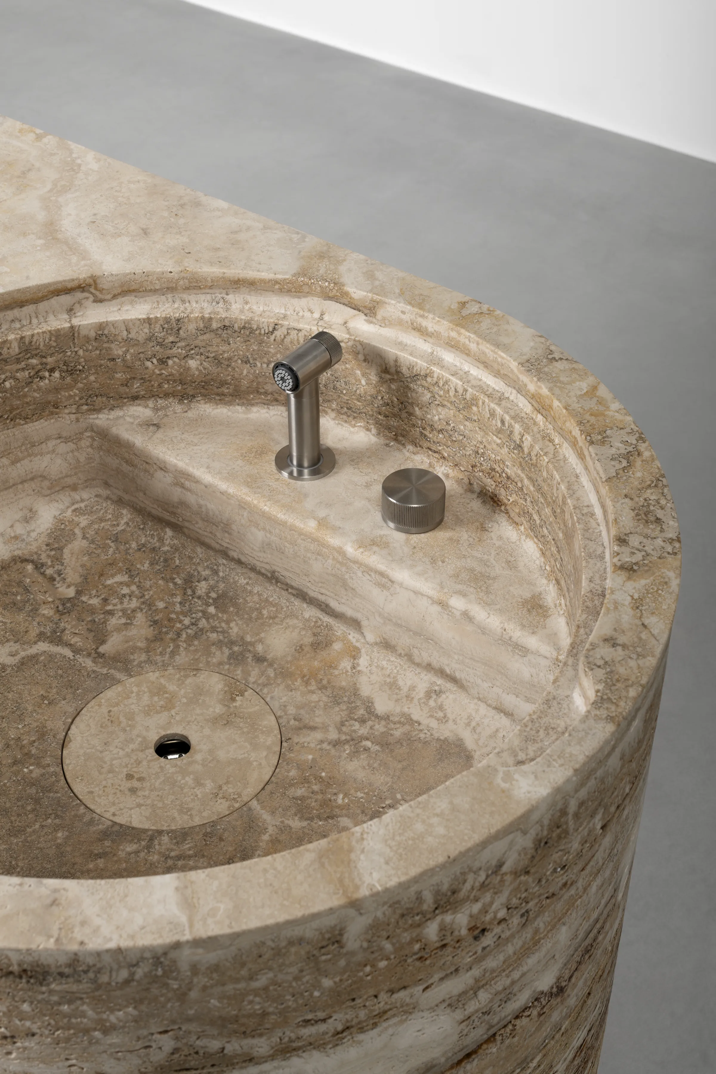 June — Becagli travertine bar unit, view 10