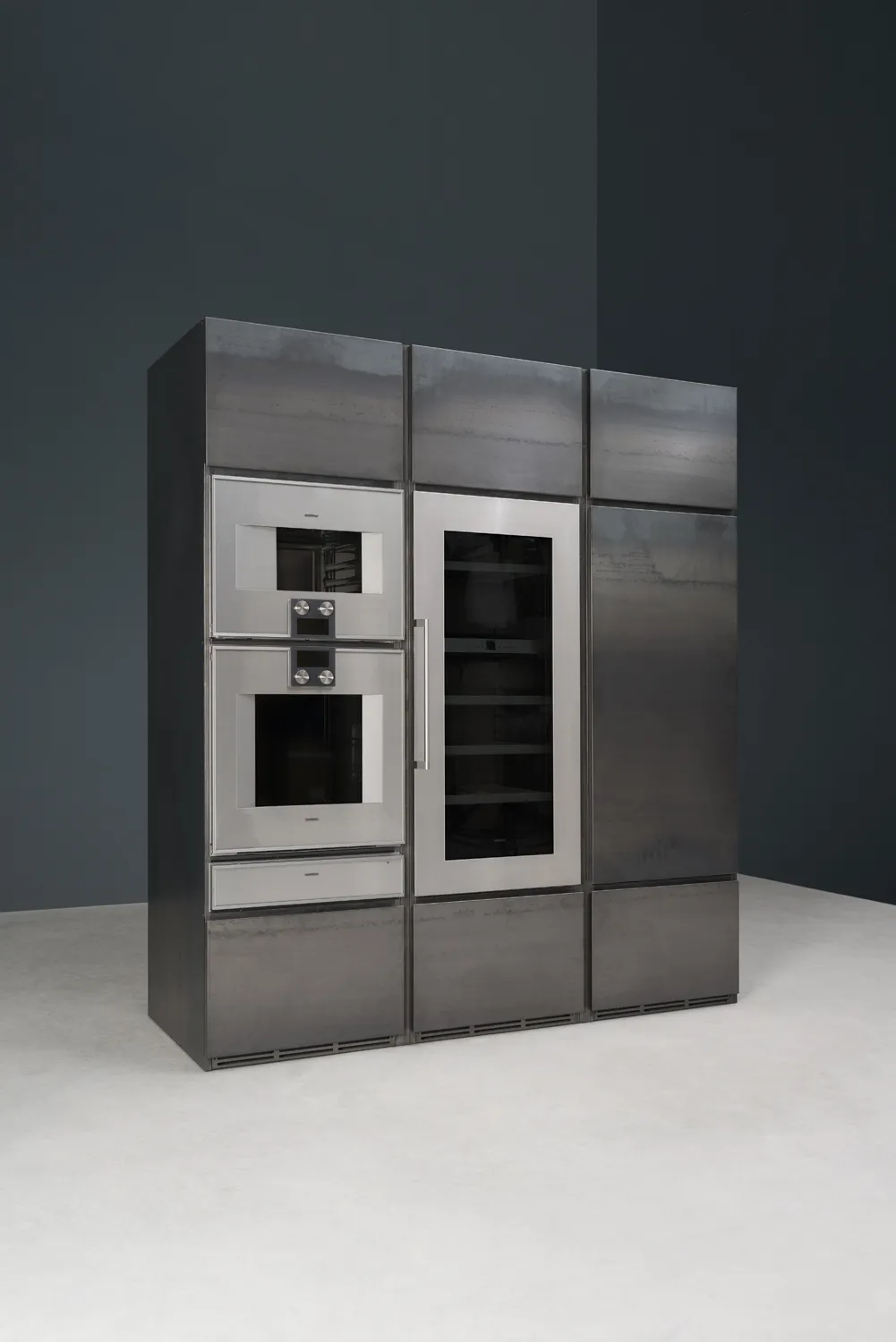 Sider — stone and steel kitchen island, view 11