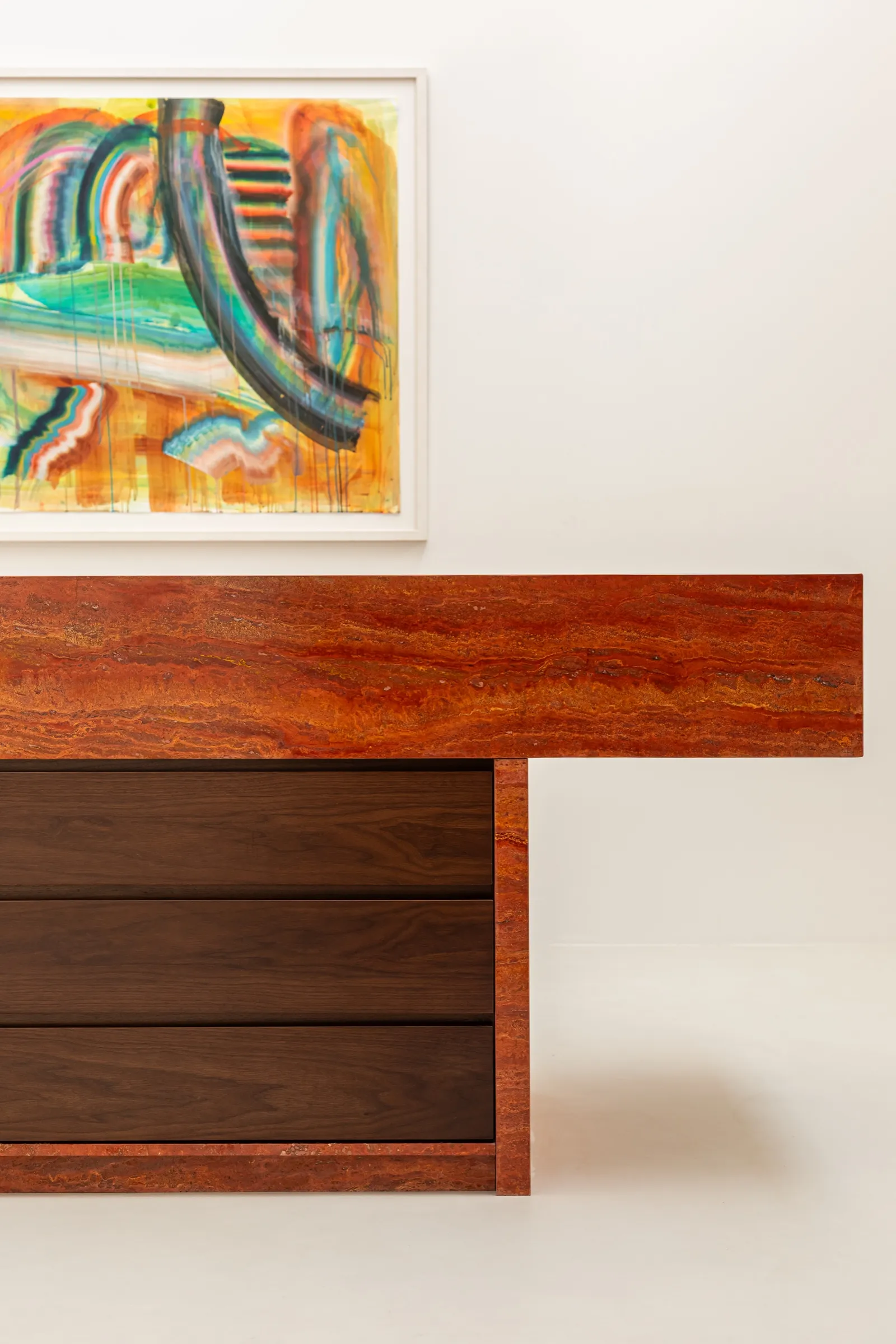 Strata — red travertine, view 9