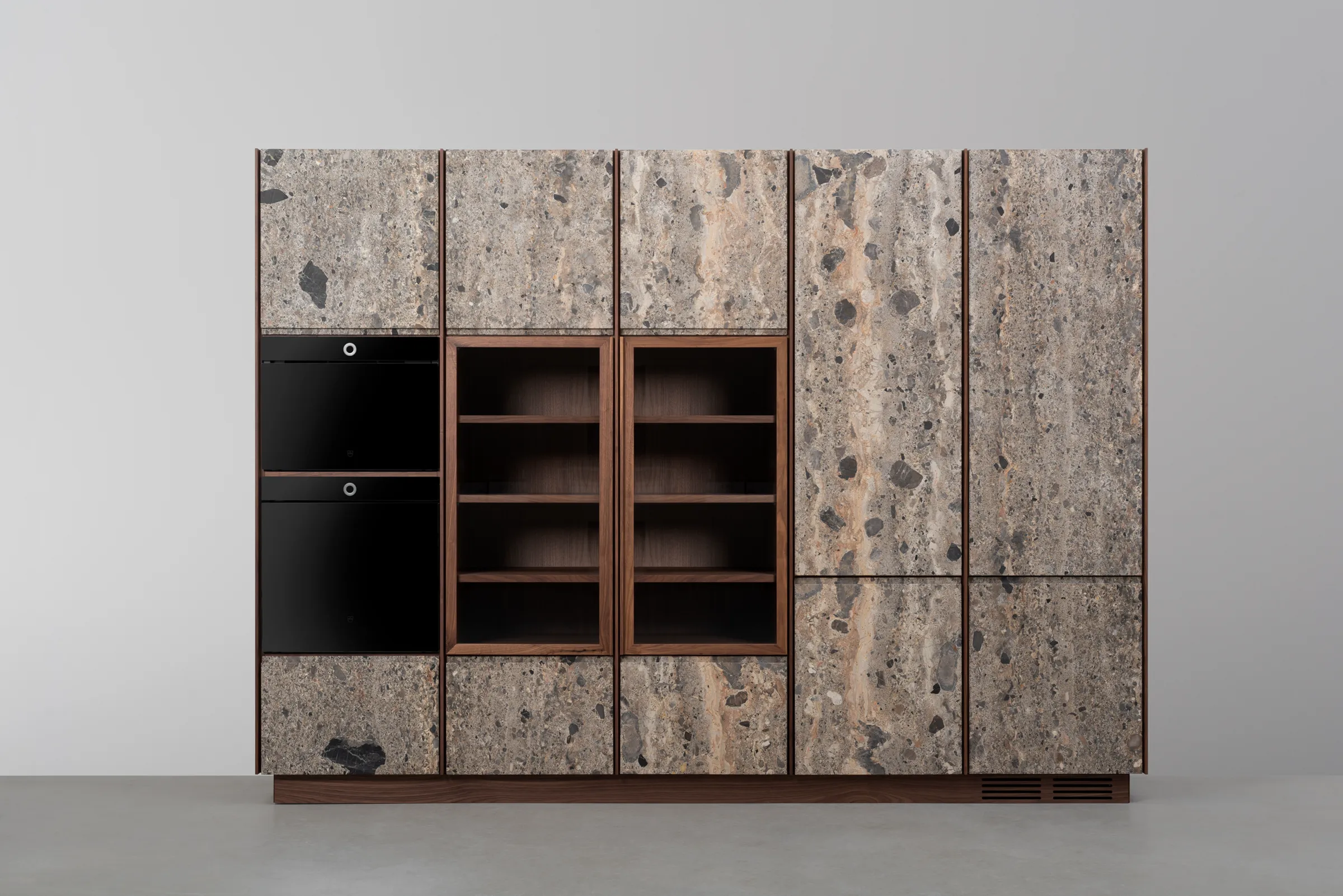 Wood Line — stone and wood storage system, view 3
