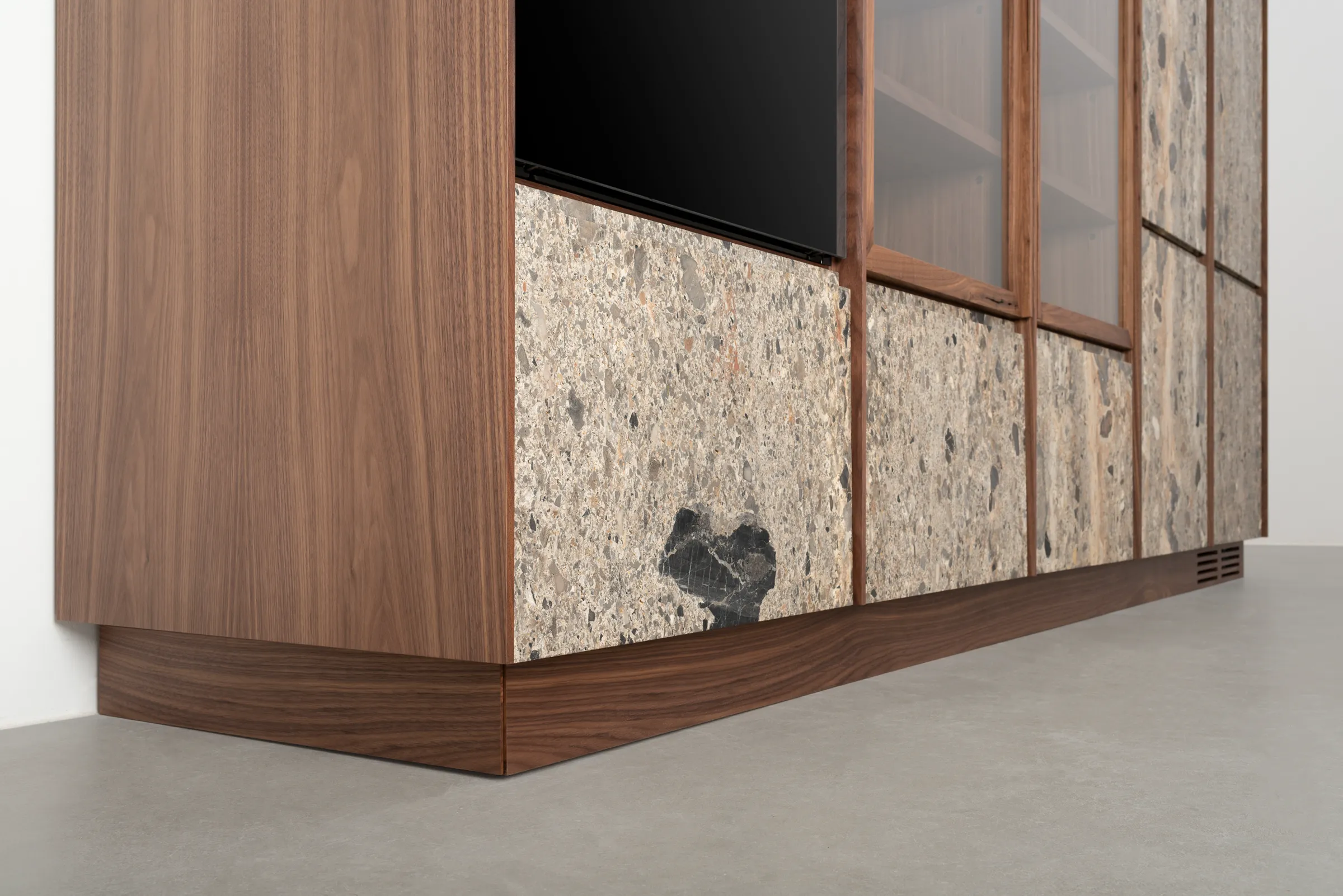 Wood Line — stone and wood storage system, view 4